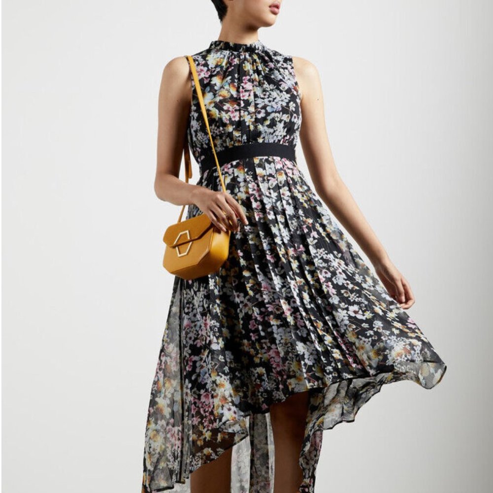 MALORIE  Jasmine sleeveless dip hem dress
